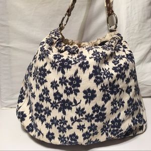 Large Flower Print Purse